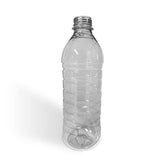 Botella 500cc PET para agua con tapa x 9u.