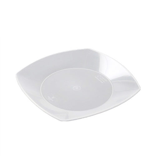 Plato plástico cuadrado 22x22cm x 10u.