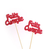 "Feliz Cumple" chico con gibre goma eva x 1u.