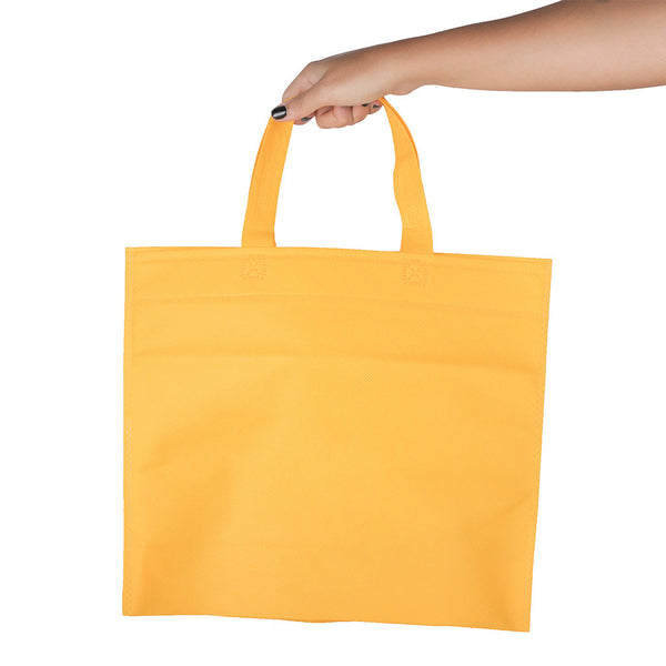 Bolsa tela friselina con manija 45x40x10 x 10u.