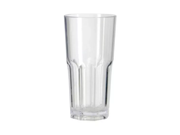 Vaso trago largo PS facetado cristal x 1u.