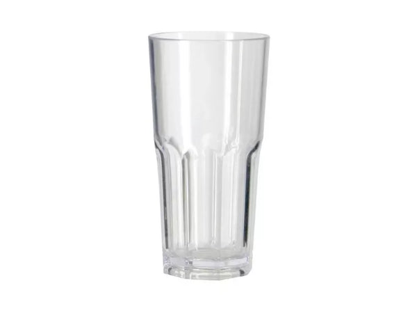 Vaso trago largo PS facetado cristal x 1u.