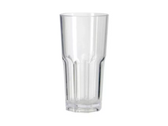 Vaso trago largo PS facetado cristal x 1u.