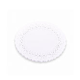 Blonda blanca circular calada x 100u.