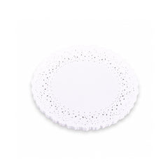 Blonda blanca circular calada x 100u.