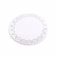 Blonda blanca circular calada x 100u.