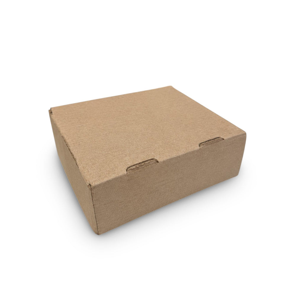 Caja de hamburguesa microcorrugada 18x18x5,5cm abierta, packaging para delivery