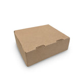 Caja de hamburguesa microcorrugada 18x18x5,5cm abierta, packaging para delivery