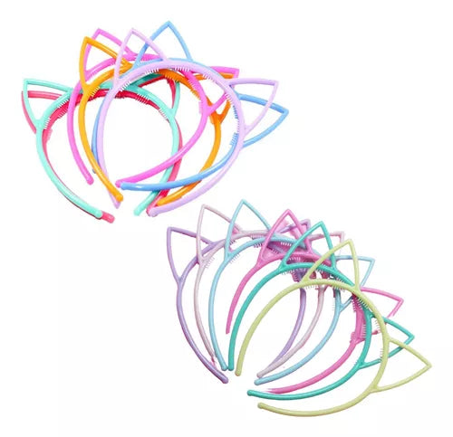 Vincha plástica x 12unidades.