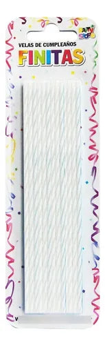 Velas finitas 17cm x 24u.