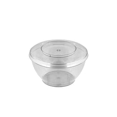 Pote plástico redondo con tapa PS x 10u.
