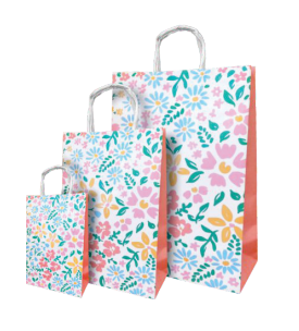 Bolsa papel con manija G1 (12x19x6cm) x 10u.