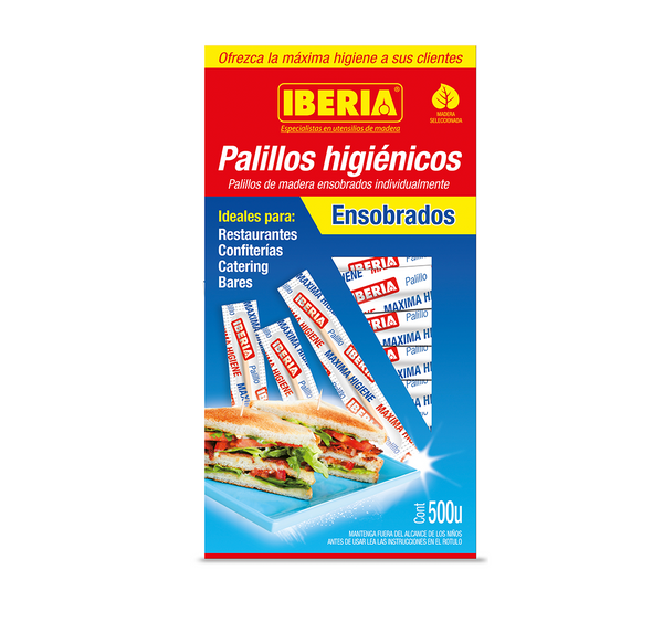 Palillo ensobrado x 500u.