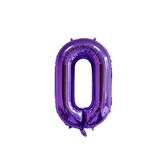 Globo numero metalizado violeta 40cm x 1u.