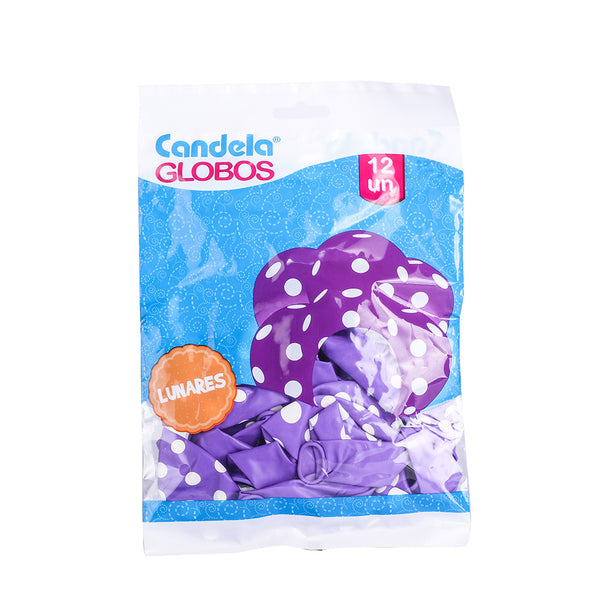 Globo impreso con lunares 12