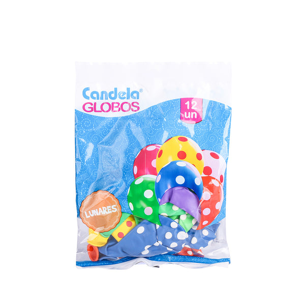 Globo impreso con lunares 12