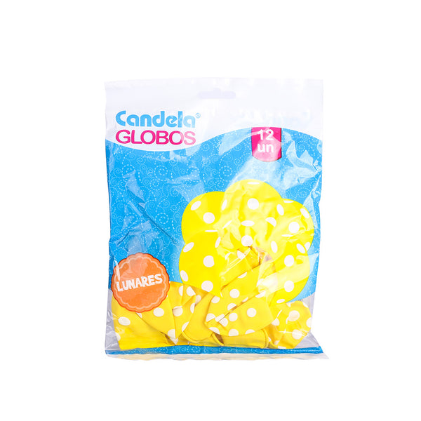 Globo impreso con lunares 12