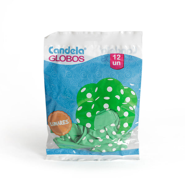 Globo impreso con lunares 12