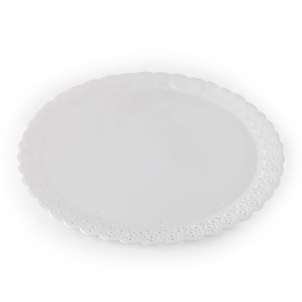 Plato blonda redondo x paq.