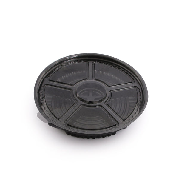 Plato picada 5 divisiones con tapa x 20u.