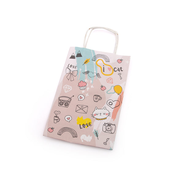 Bolsa papel con manija G3 (20x32x9cm) liquidación x 10u.