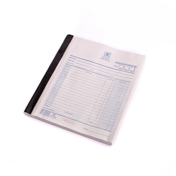 Talonario de presupuesto x 1u.