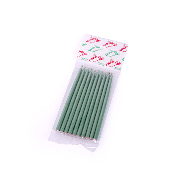 Vela perlada chica x 10u.