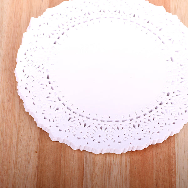 Blonda blanca circular calada x 100u.