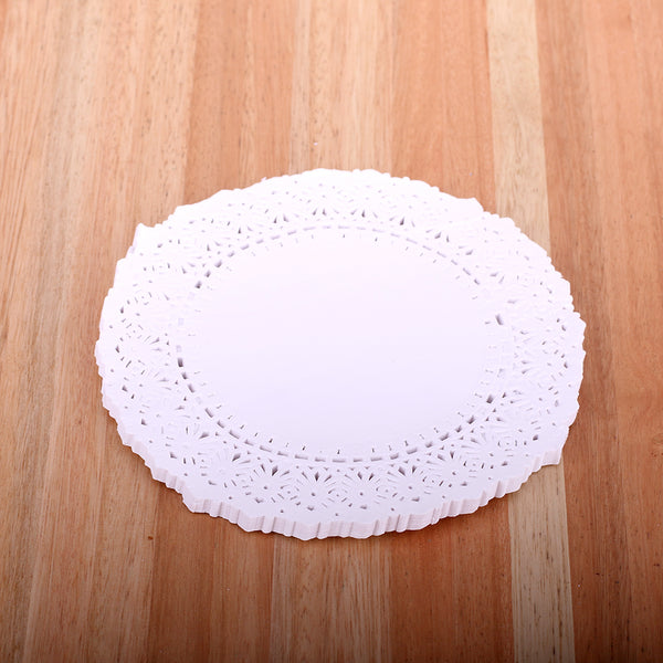 Blonda blanca circular calada x 100u.