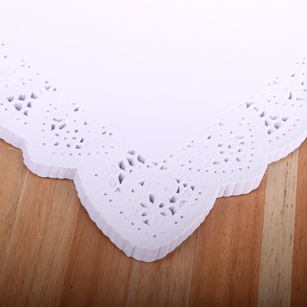 Blonda blanca rectangular calada x 100u.