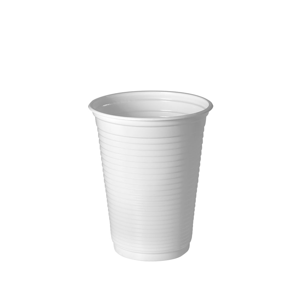 Vaso plástico PP blanco x 100u.
