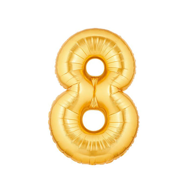 Globo metalizado dorado 80cm x 1u.