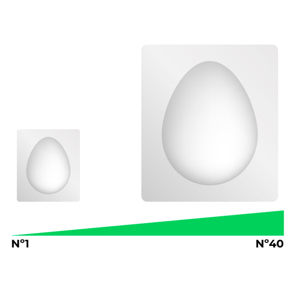 Molde huevo de pascua x 10u.