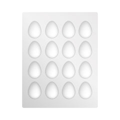 Molde huevo de pascua blanca x 10u.