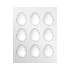 Molde huevo de pascua blanca x 10u.