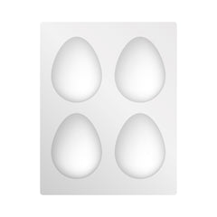 Molde huevo de pascua blanca x 10u.