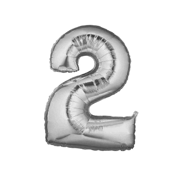 Globo metalizado plata 70/80cm x 1 u.