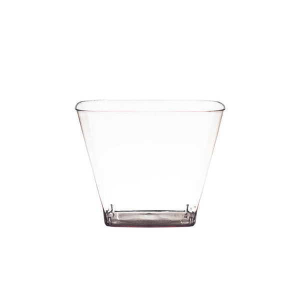 Pote plástico 180ml sin tapa PS x 10u.