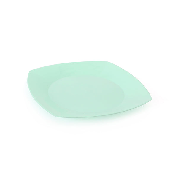 Plato plástico cuadrado 22x22cm x 10u.