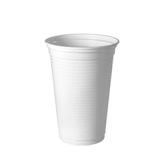 Vaso plástico blanco PS x 100u.