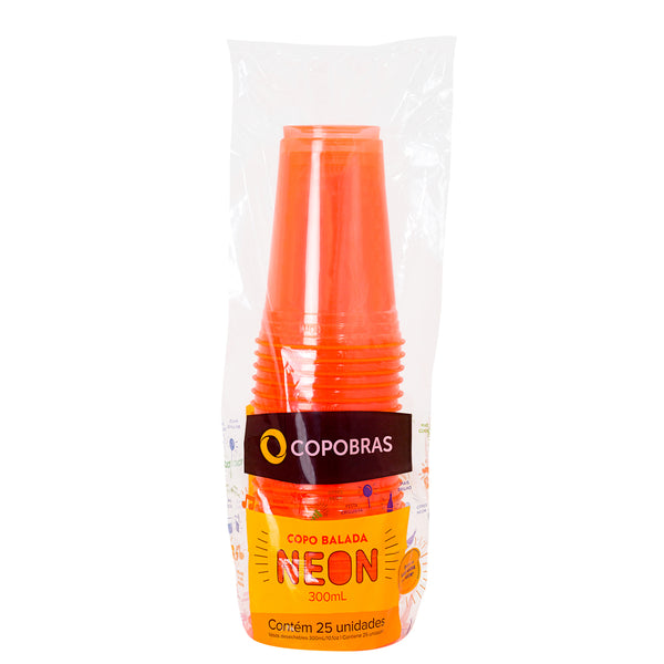 Vaso neon 300ml x 25u.