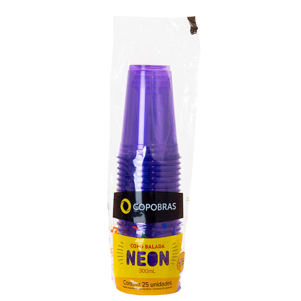 Vaso neon 300ml x 25u.