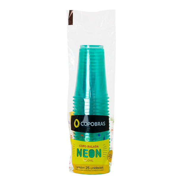 Vaso neon 300ml x 25u.