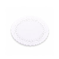 Blonda blanca circular calada x 100u.