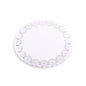 Blonda blanca circular calada x 100u.