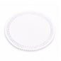 Blonda blanca circular calada x 100u.