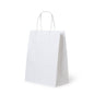 Bolsa papel con manija G3 blanca (20x32x9cm)x 10u.