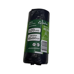 Bolsa residuo 45x60 B/D negra x 20u.