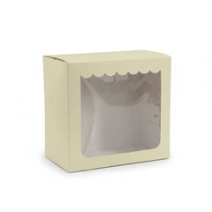 Caja con visor 19x19x10cm x 25un.
