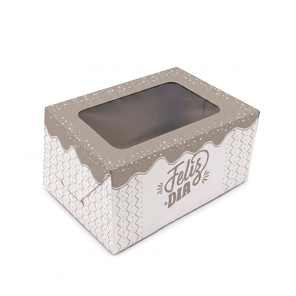 Caja con visor impresa 11x15x7,5cm x 25u.